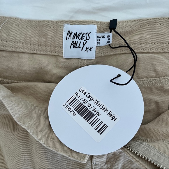 Princess Polly Lydie Cargo Mini Skirt Tan - Picture 3 of 4